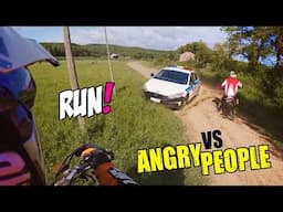 Stupid, Angry People Vs Dirt Bikers 2025 - Angry Man Chases Motorcycle!