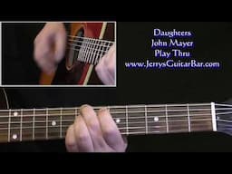 John Mayer Daughters | Guitar Play Thru