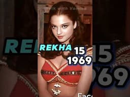 REKHA Age Transformation (1954-2025) #rekha life journey evolution #rekhaamitabh #oldbollywoodsongs