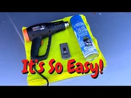 Removing the ILLEGAL Window Tint from My New SAAB 9-5 - How to Remove Window Tint DIY at Home