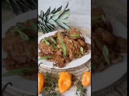 Vegan pineapple habanero wings 🌱🍍