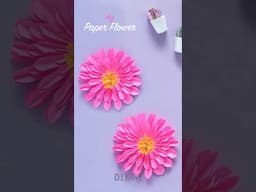 🌸 Blooming with creativity! Learn how to make beautiful paper flowers #paperflower #papercrafts