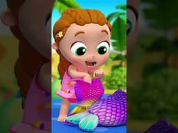 Jill Swims Like a Mermaid💦🧜‍♀️ | Little Angel | Family Time! 👨‍👩‍👦 | MOONBUG KIDS