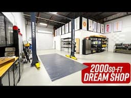 WE BUILT OUR PERFECT SHOP | with only 2,000 SQ FT!! | car guys dream garage ￼￼￼