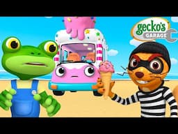 Ice Cream Truck Chase! 🚨🍦 | Gecko's Garage 🚚 | Cartoons For Kids | Toddler Fun Learning