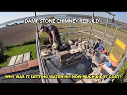 Leaking stone chimney rebuild & final cost