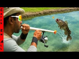 BLOW DARTS for FISHING! **Insane Slow Motion**