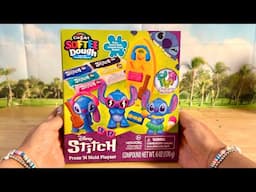 ASMR Stitch press N mold softee Dough playset unboxing #asmr