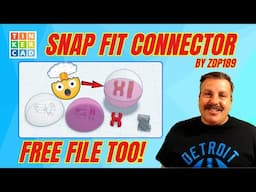 Snap Fit Tinkercad Part Connection System 3D Print & Connect for FREE! 💯🔥