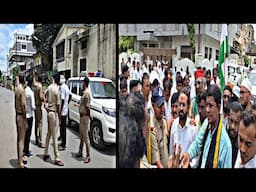 Nanded ● भीख मांगो आंदोलन ▪︎ भीख मांगते हुए दिव्यांग Mp Ashok Chavan के घर के सामने पहुंचे