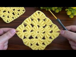 Wow!. New desing crochet motif.Craft wolfmodel.Very easy crochet motif online Tutorial for beginners