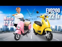 Đánh giá VinFast Motio & VinFast Evo200: Xe máy điện Vinfast siêu rẻ, chọn 12 triệu hay cố 22 triệu?