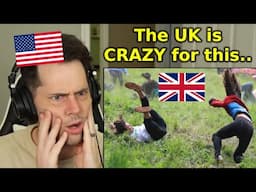 American Reacts to the 2025 UK Cheese Rolling Contest
