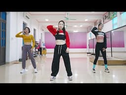 35 Mins Aerobic reduction of belly fat quickly - Aerobic dance workout easy steps | EMMA Fitness