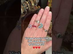 Vintage Jewelry Live #vintage #jewelry #estate #gold