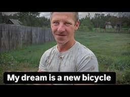 I can't afford a new bicycle in my own country. We found a guy who lives in a barn.