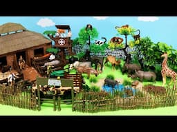 Safari Animal Care Center Diorama for Endangered Animals | Dinos