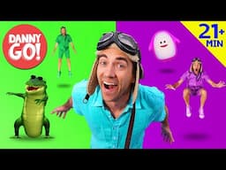 Colors, Animals, Lava + More 🌈🐒🔥 | Dance Game Compilation | Danny Go! Songs for Kids