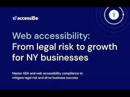 Web Accessibility: From legal risk to growth for NY businesses