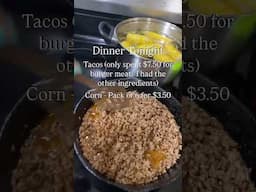 How much are you spending on dinner tonight? | Dinner on a budget #budgeting #savemoney