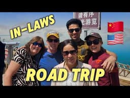 Taking my American parents & Uyghur in-laws on a family road trip! 🇨🇳 🚗 第一次带美国父母和维族公婆一起出去旅游！