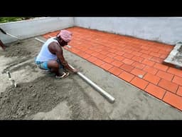 Cool Roof Tile Installation-Water leaking Solution Of Roof Construction-Using by sand and cement
