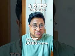 Get jobs faster with this 4-step process #resume #interview #jobtips #linkedin