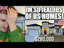 Brit Reacts to AFFORDABLE CUSTOM MODERN HOUSE TOUR UNDER $300K IN TEXAS!