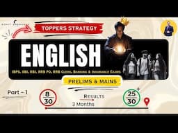 ENGLISH MANIAC - How To Score High Marks in English for Banking Exams | IBPS | SBI | RBI |