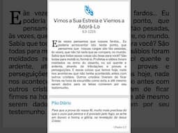 Pão Diário:  Vimos a Sua Estrela e Viemos a Adorá-Lo - WMB