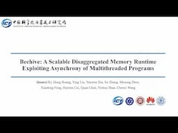 NSDI '25 - Beehive: A Scalable Disaggregated Memory Runtime Exploiting Asynchrony of Multithreaded..