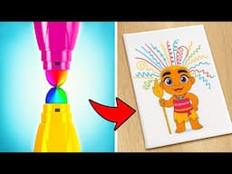 ¡Estudiante BUENO vs MALO en CLASE DE ARTE! 🎭 ¿Quién Clavó el Dibujo de Moana? por 123 GO!