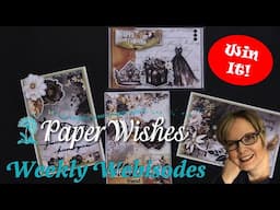 4 Card Ideas Using Ebony Card Kit by 3Quarter Designs