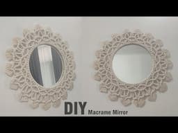 DIY Macrame Mirror | Macrame Tutorial