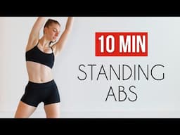 10 MIN STANDING ABS Workout (No Equipment, No Repeats)