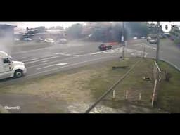 Video capta momento exacto del accidente en ruta 32