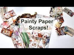 Painty Paper Scraps - Making a Tag! #useyourscraps #mixedmediaart