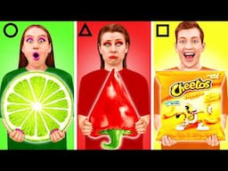 Geometric Shape Food Challenge | Tasty Kitchen Hacks by PaRaRa Challenge