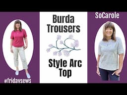 IT LOOKED OK in the end! - Style Arc MADDISON - Plus Burda 6534 #fridaysews 2ndMay25