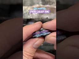 Making a Double Channel Inlay Ring - The Spiral Galaxy 🌌