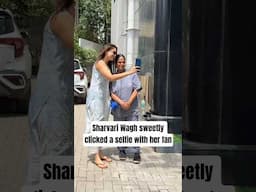#sharvariwagh clicked selfies with her fan