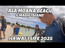 Ala Moana Beach & Magic Island | Hawaii Life 2025 | Father Son Time | May 4, 2025