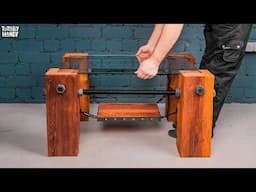 DIY Industrial Coffee Table – Simple, Strong, and Stylish!