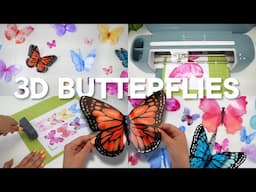 HOW TO MAKE 3D BUTTERFLIES WITH YOUR CRICUT! 🦋