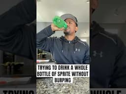 I tried the sprite challenge AND FAILED smh. whole counter full of soda 🤦🏾