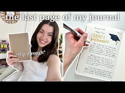 finishing my 27TH JOURNAL | writing the last journal entry! + flipping through