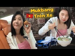 2 TIẾNG MUKBANG TRÊN XE. (Đèo Đại Ninh?)