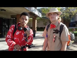 Meeting a College Campus Legend!