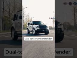 Dual-tone Plumb Defender! #newdefender #newdefendermods #defender #landroverdefender #suv