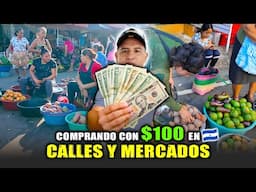 💰COMPRANDO $100 a Vendedores en las CALLES Y MERCADOS de EL SALVADOR🚨GRAN BENDICION🚨